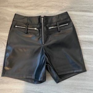 Faux Leather Short